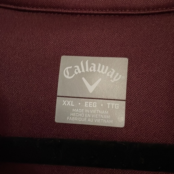 Sold!  Men’s Callaway XXL 3/4 zipper sweatshirt - Picture 6 of 9